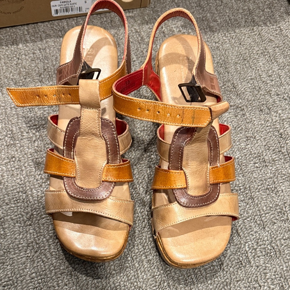 Bed Stu Multicolor Strappy Sandals